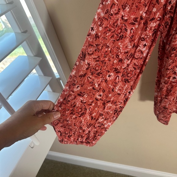 Wonderly cottagecore burnt red button down blouse size XL - Picture 5 of 6